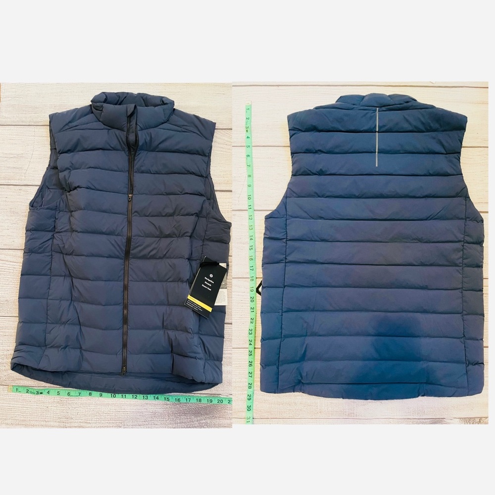 SOLD! Sold NWT LULULEMON Navigation Down Puffer Vest BLUE  M SOLD OUT COLOR - Picture 12 of 13